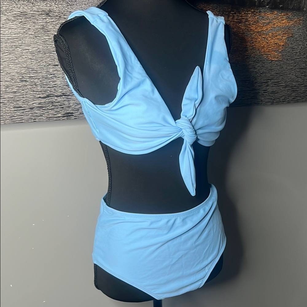 Private Label Light Blue Women's Swimsuit